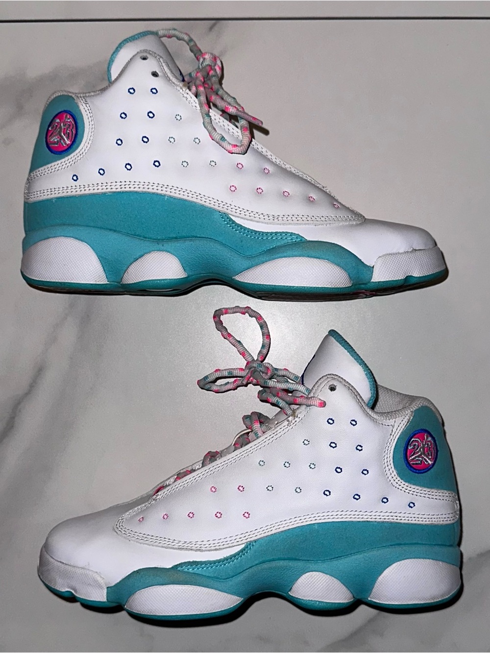 2020 Air Jordan 13 Retro GS Aurora Green Size 5.5Y / 7W